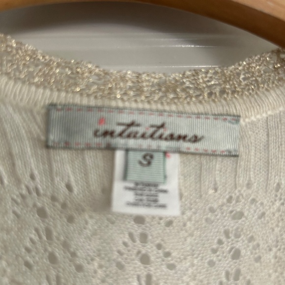 NWT Intuitions Open Front Short Sleeve Cardi - Picture 3 of 5